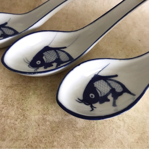 Set of Chinese Soup Spoons - Picture 3 of 6